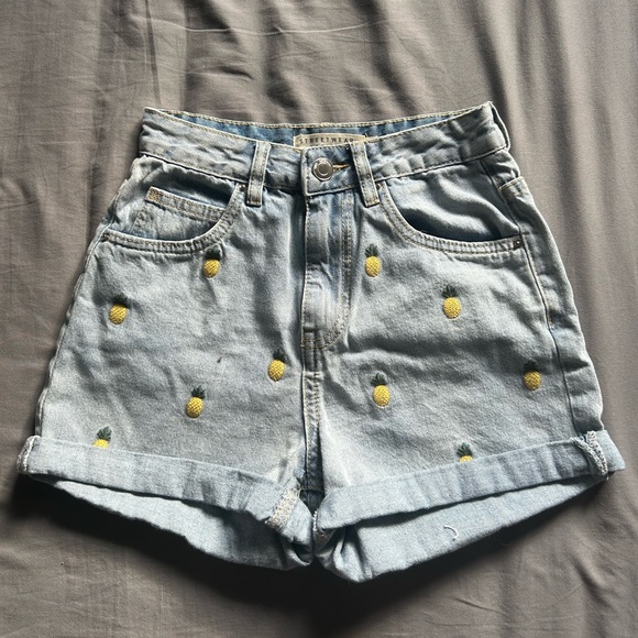 High Rise Denim Shorts - Picture 1 of 16